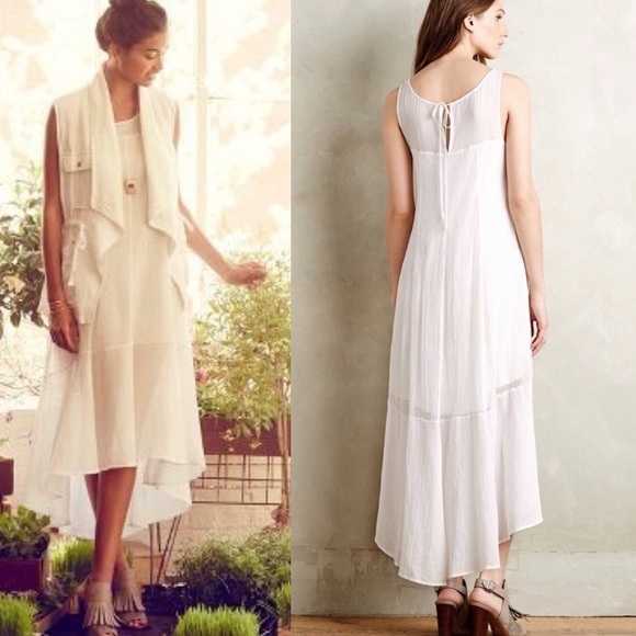 Anthropologie Dresses & Skirts - Leifsdottir White Gauze Maxi
